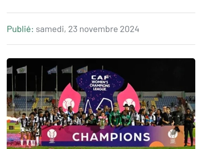 Football féminin : Mazembe champions d’Afrique accueilli en triomphe à Lubumbashi !